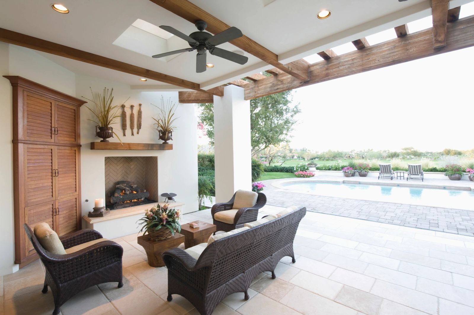 North Texas home with mature trees